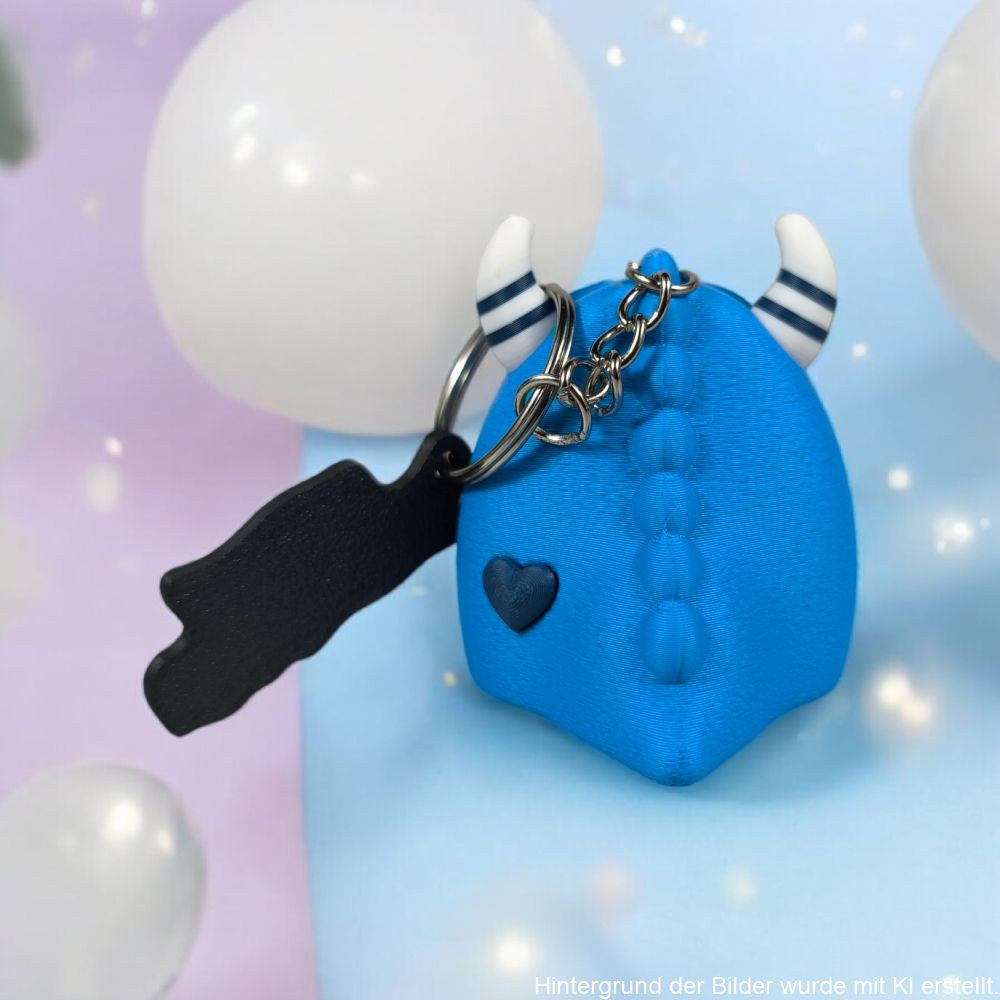 Mutmachmonster Henrie Schlüsselanhänger als 3D-Druck